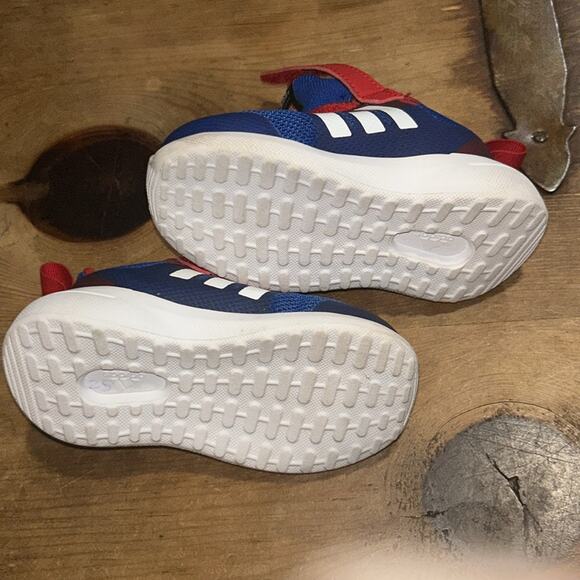 ADIDAS X MARVEL FORTARUN 2.0 SPIDER-MAN CLOUDFOAM SHOES Size 5 - Picture 9 of 11